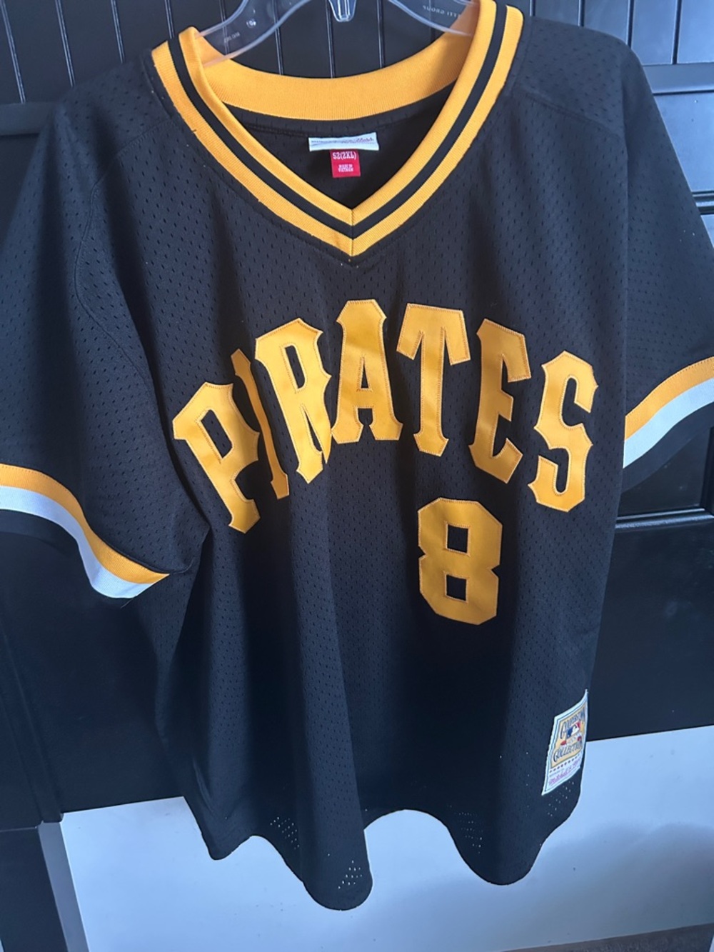 Mitchell & Ness Black and Gold Team Mesh Jersey